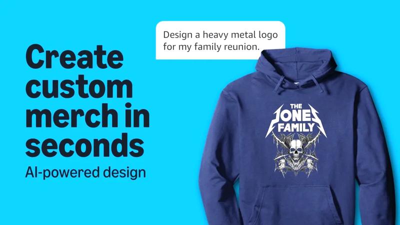 Amazon Launches AI-Powered Merch Design Tool, Challenging Redbubble and Other Print-on-Demand Platforms