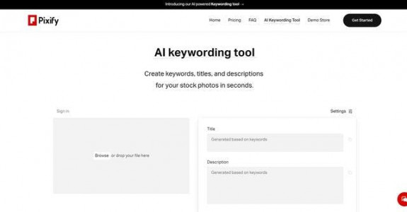 AI Keywording Tool