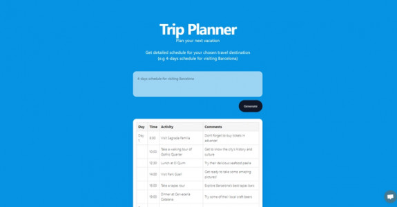 AI Trip Planner