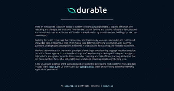 Durable AI