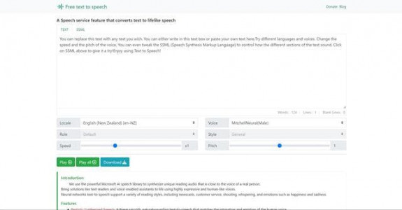 Free Text To Speech Online