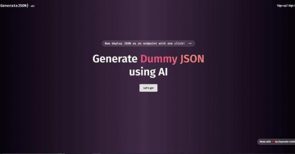 Generate JSON