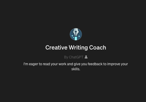 Creative Writing Coach