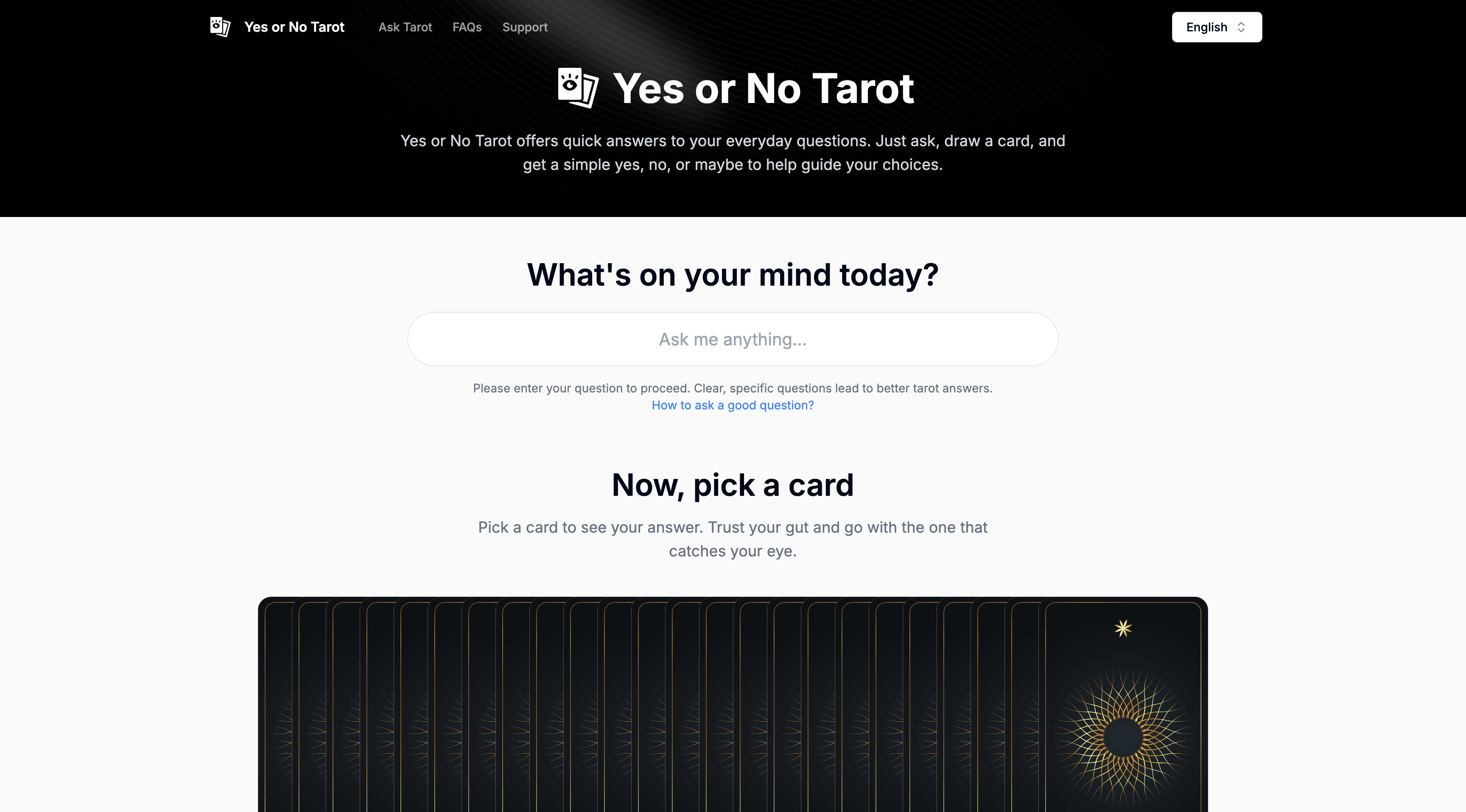 Yes or No Tarot