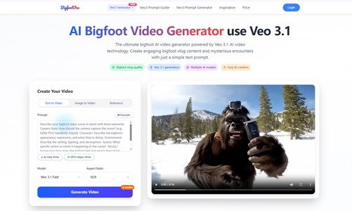 AI Bigfoot Video Generator