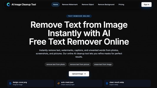 AI Image Cleanup Tool