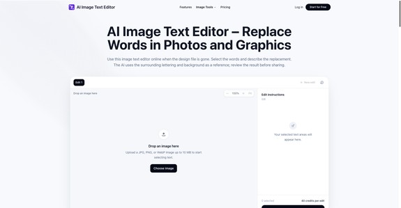 AI Image Text Editor