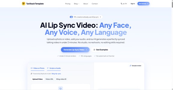 AI Lip Sync Video