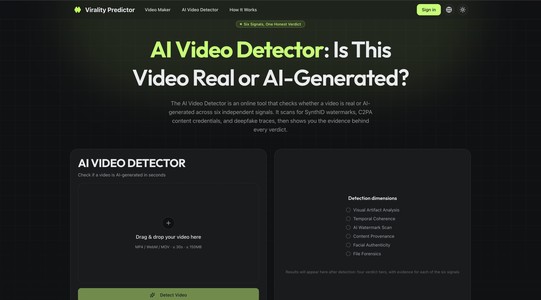 AI Video Detector