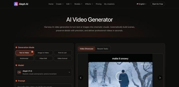 Aleph AI Video Generator
