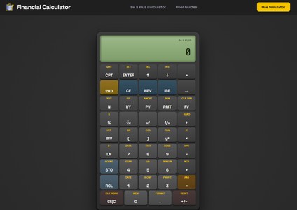 BA II Plus Financial Calculator