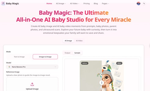Baby Magic – AI Baby Image & Video Generator Online