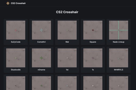 CS2 crosshair database