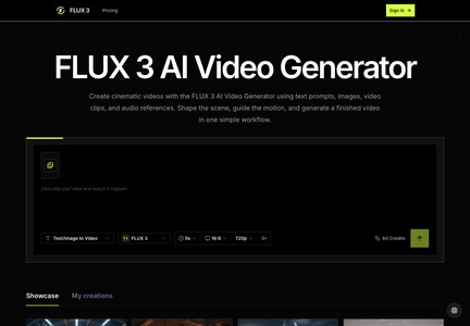 FLUX 3 AI Video Generator