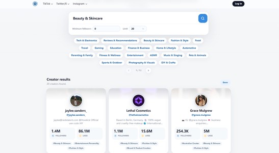 Free Influencer Finder