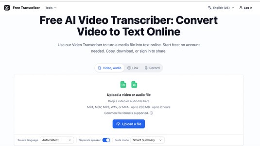 Free Video Transcriber