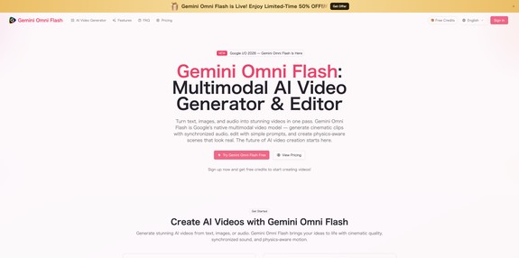 Gemini Omni Flash Video Generator