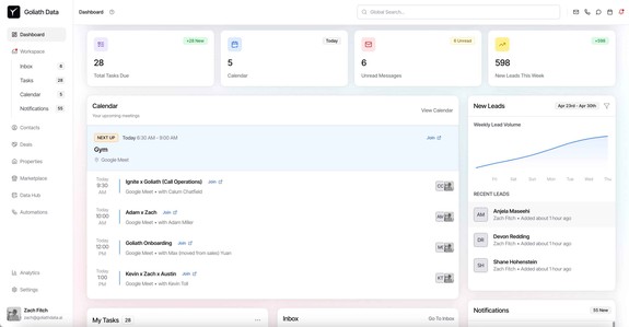 Goliath Data Real Estate CRM