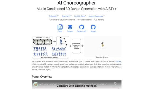 Google AI Choreographer