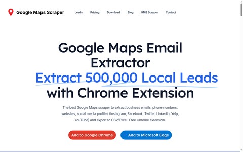 Google Maps Email Extractor