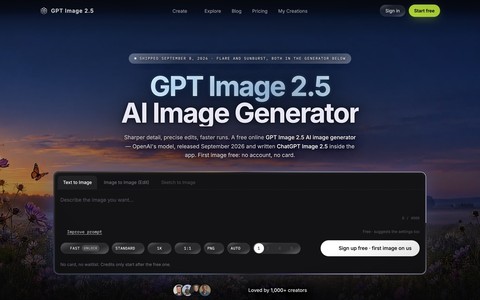GPT Image 2.5 Image Generator