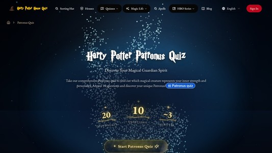 Harry Potter House Quiz (fan-made)