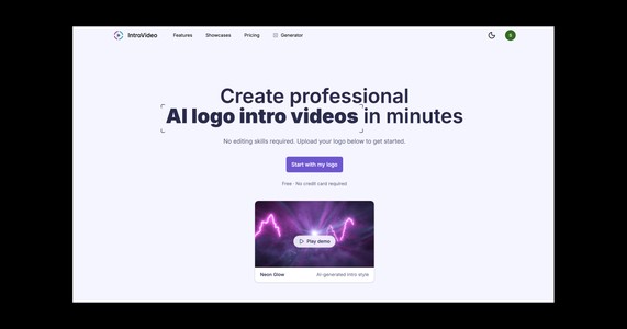 IntroVideo - AI Logo Intro Video Generator