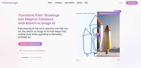 Kids drawing AI