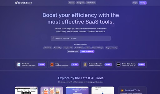 Launch Scroll