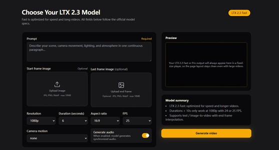LTX 2.3 AI Video Generator