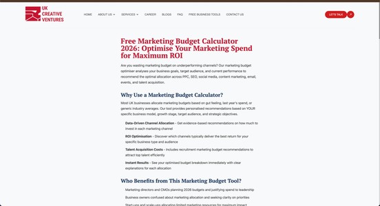 Marketing Budget Optimiser