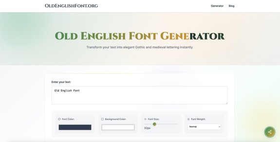 old english font