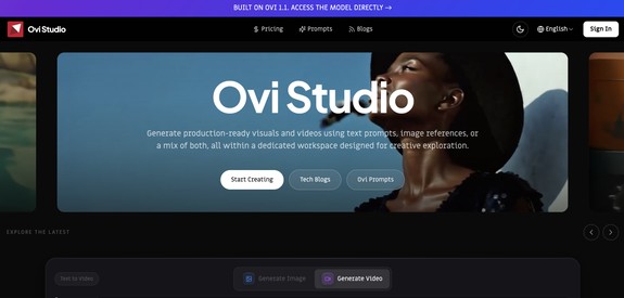 Ovi AI Video Generator