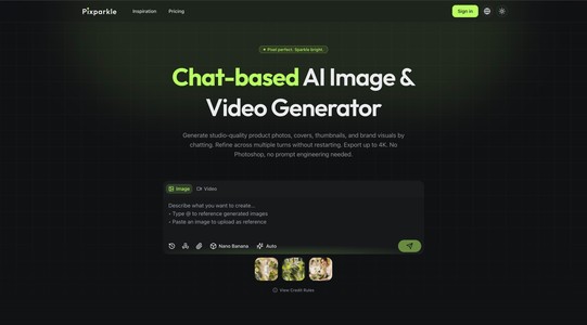 Pixparkle - Chat-based AI Image Generator