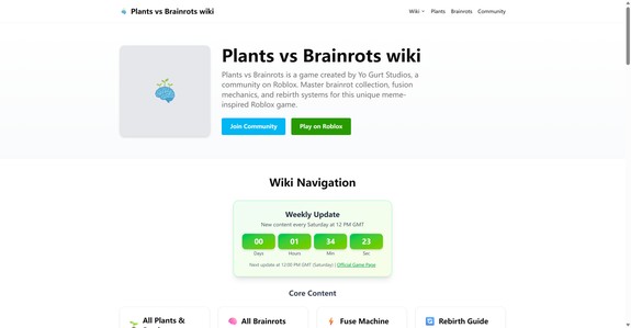 Plants vs Brainrots wiki