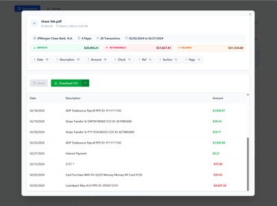 ProcessBankStatement