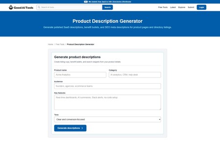 Product Description Generator