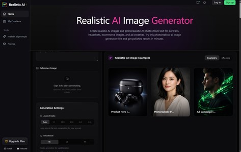 realisticai image generator