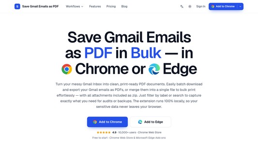 Save Gmail Emails as PDF in Bulk
