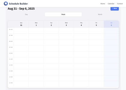 Schedule Builder