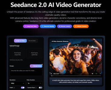 Seedance 2.0 AI Video Generator