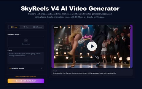 SkyReels V4 AI Video Generator
