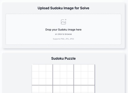 Sudoku Solver with Camera