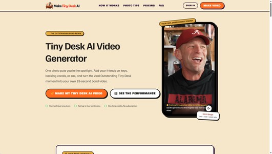 Tiny Desk AI Video Generator