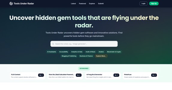 Tools Under Radar