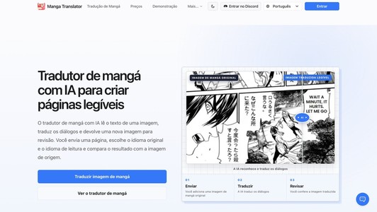 tradutor de mangá com IA
