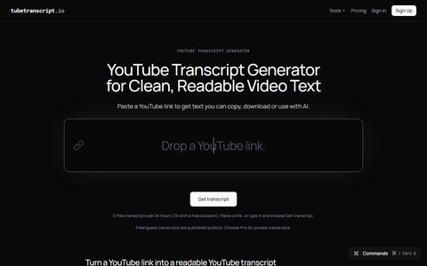 TubeTranscript