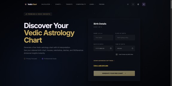 Vedic Astrology Chart