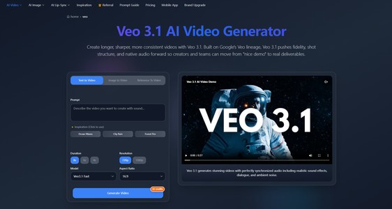 Veo 3.1 AI Video Generator