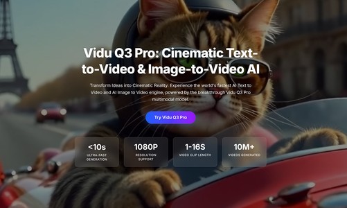 Vidu Q3 Pro AI Video Generator